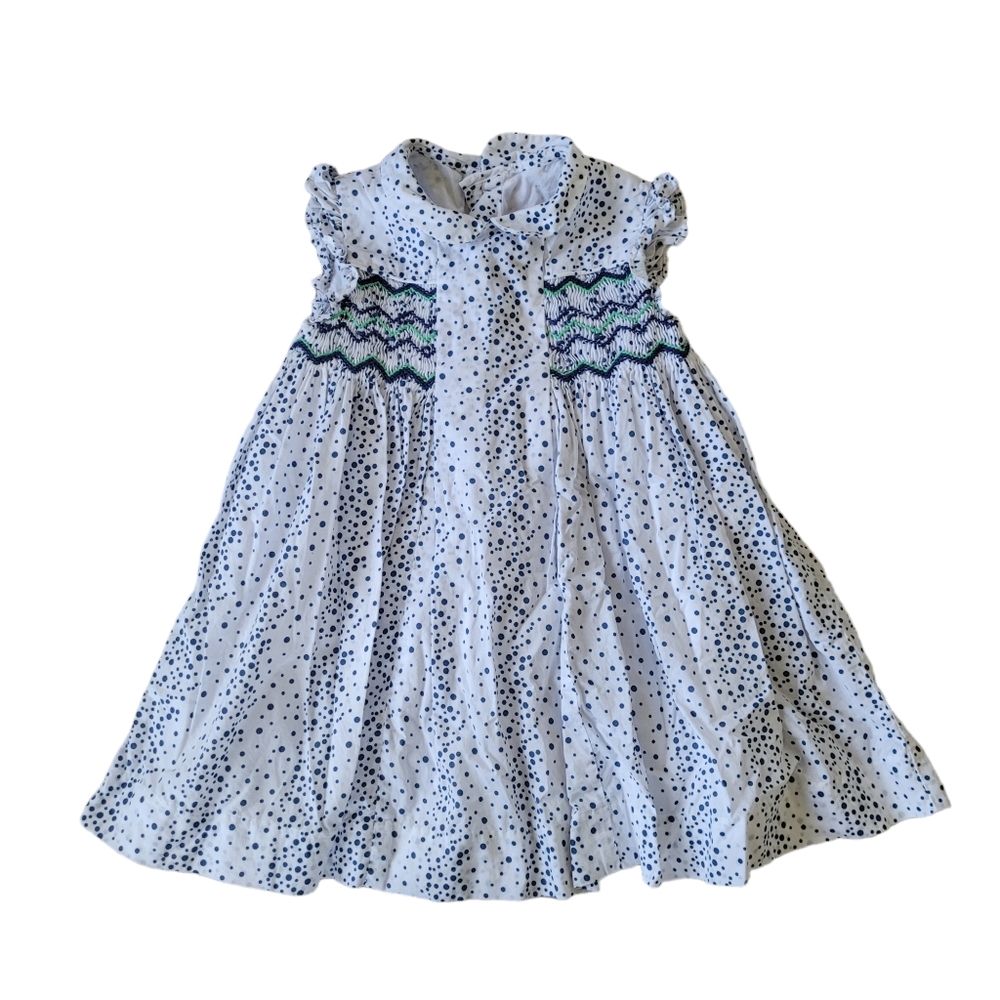 Neck & Neck Hand Smocked Dress